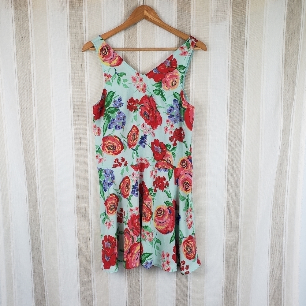 Everly Drop Waist Mini Dress Size Medium Sundress